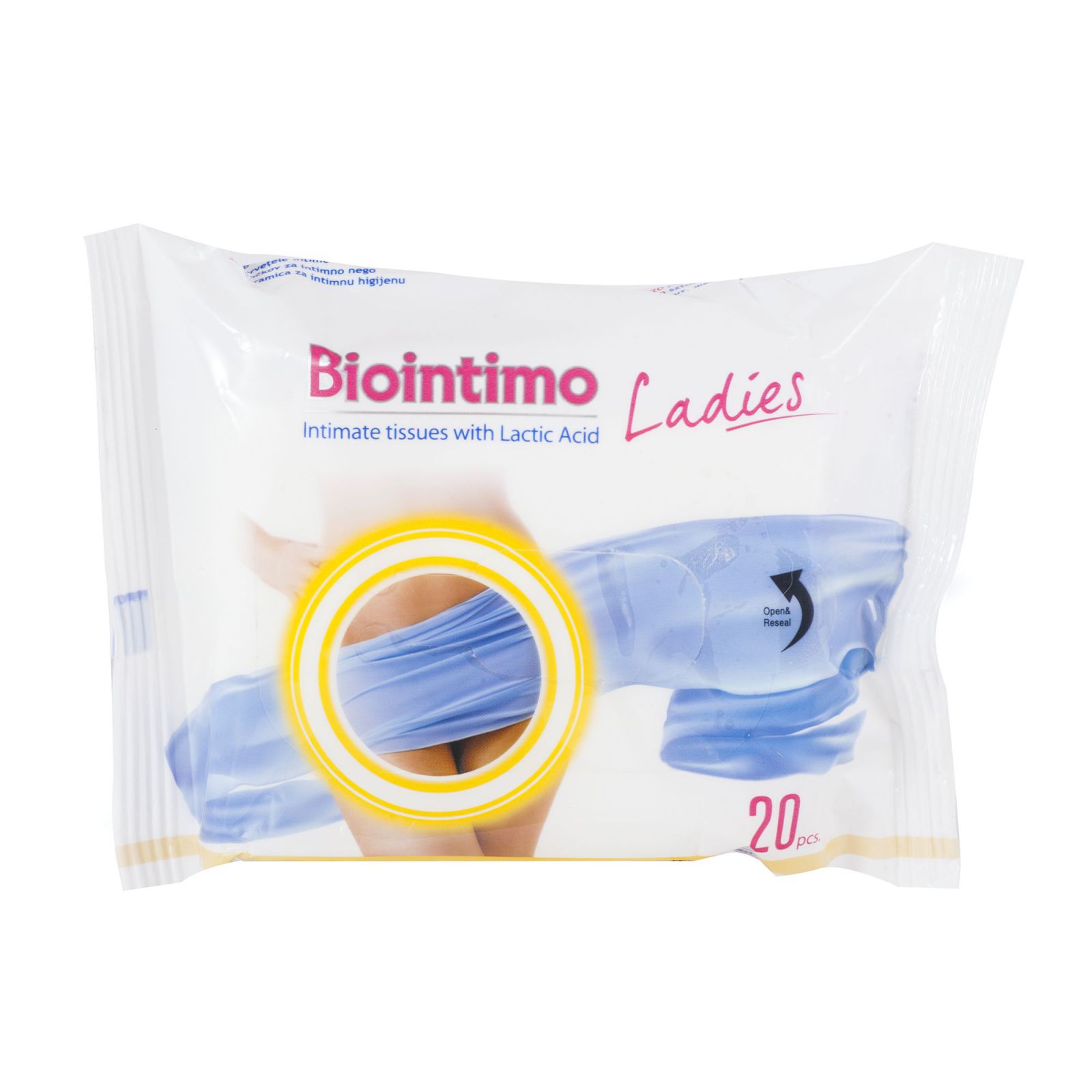 BioIntimo - vlhčené ubrousky s kyselinou mléčnou vytahovací 20 ks BioIntimo Corporation