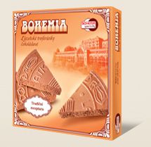 Bohemia Lázeňské oplatky trojhránky čokoládové jsou výráběny dle tradiční receptury Bohemia speciality s.r.o.