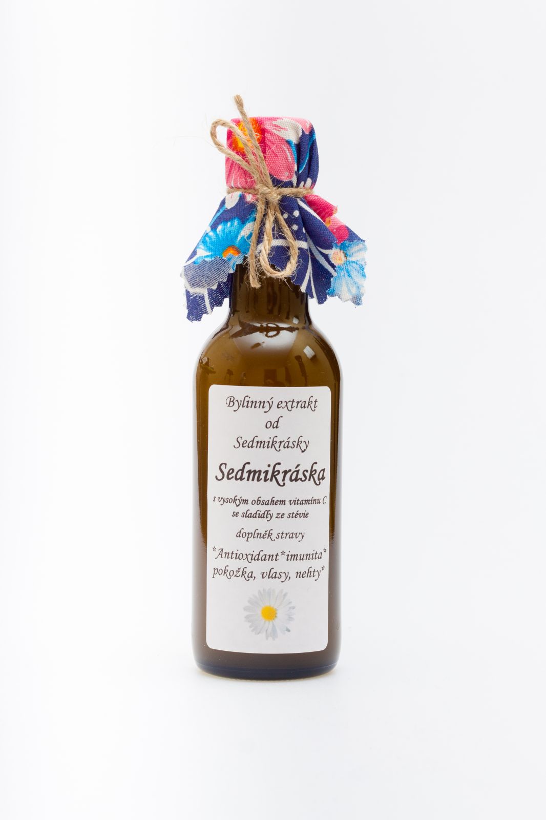 Sedmikráska bylinný extrakt Sedmikráska 250ml antioxidant, imunita, pokožka, vlasy a nechty Rodinná farma Sedmikráska