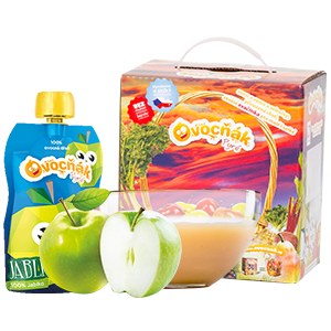 Ovocňák - Pyré jablko 120 ml čistě přírodní produkty z ovoce a zeleniny, bez konzervantů, sladidel, barviv, jen 100% ovoce