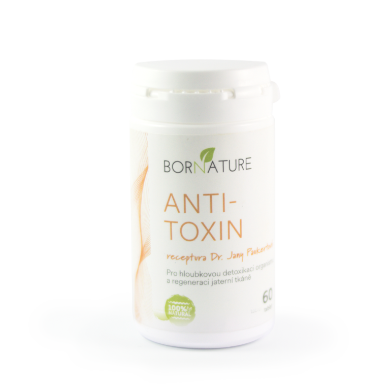 Bornature - ANTI-TOXIN 60 kapsulí - Pro hloubkovou detoxikaci a regeneraci jater doplněk stravy