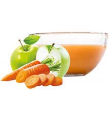 Ovocňák - Pyré jablko+mrkev 120 ml 80% jablečná a 20% mrkvová dřeň