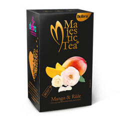 Biogena Majestic Tea Mango & Růže 20x2,5g Ovocný čaj aromatizovaný, porcovaný.