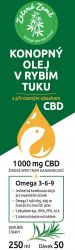 Zelená země Konopný olej v rybím tuku s CBD, 250 ml. Doplněk stravy s přirozeným obsahem CBD. Jedinečná kombinace olejů pro maximální účinek, 250 ml (1000 mg CBD) Zelená Země s.r.o.