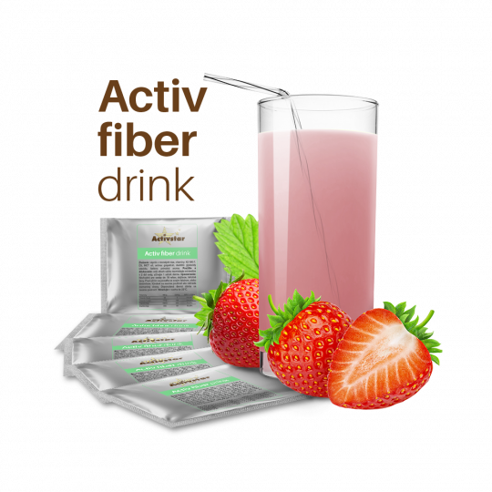 ACTIV fiber drink jahoda 1 sáček Podpora pro správnou střevní mikroflóru Activstar
