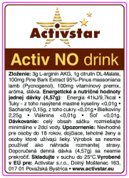 Activ NO drink 1 sáček - Vědecký objev století. Působení zázračné molekuly NO - oxidu dusnatého na naše zdraví. Activstar