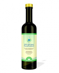 Dr. Jacob's TocoProtect Vysoce kvalitní kombinace extra panenského olivového oleje (první lisování za studena), tokoferolů a omega-3 mastných kyselin DHA a EPA, vhodné i pro vegany. 250 ml